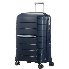 Samsonite Mala/Trolley de Viagem Médio 4 Rodas 68cm Expansível FLUX Azul Escuro - Ref. CB000241