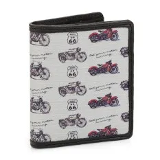 Route 66 Carteira Porta-Notas Vertical com Porta-Moedas WISCONSIN Preto - Ref. 237.R1190601