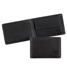 Camel Active Carteira Porta-Notas Tradicional Com Porta-Moedas ATLANTA Preta | Ref. 9124970260