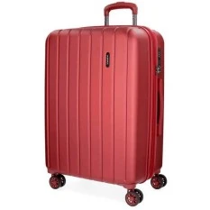 Mala de Viagem / Trolley Grande 75cm 4R Exp. MOVOM Wood Vermelha | Ref. 186.5319466C