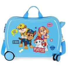 Mala de Viagem Infantil ABS 4 Rodas Patrulha Pata PLAYFUL Azul | Ref. 186.2199821