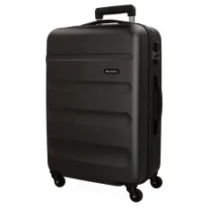 Mala de Viagem / Trolley Médio 65cm 4R ROLL ROAD Flex Preta | Ref. 186.5849460B