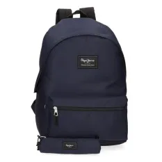 Mochila para Portátil 15.6” + Estojo Pepe Jeans ARIS Azul Escuro | Ref. 186.6339226