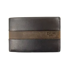 Carteira Porta-Notas com Porta-Moedas RFID ERIUM Castanha | Ref. 102.ER1660C