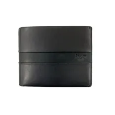 Carteira Porta-Notas com Porta-Moedas RFID ERIUM Preta | 102.ER1661P