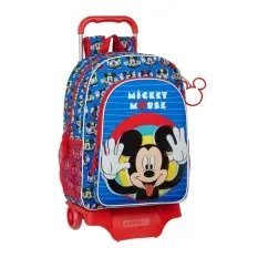 Mochila Escolar Grande com Carro 905 Mickey ME TIME Azul | Ref. 248.612114313