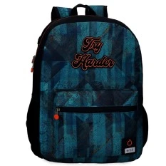 Mochila Escolar Adaptável 44cm Enso TRY HARDER Azul | Ref. 186.90823D1