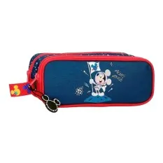 Estojo Escolar Duplo Compartimento Mickey ON THE MOON Azul | Ref. 186.2264221