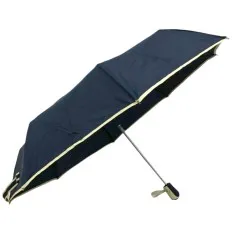 Guarda-Chuva de Senhora 8V Susino Azul Escuro c/ Bege | Ref. 240.3509AB