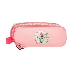 Estojo Escolar Duplo Minnie FLORALS Rosa | Ref. 186.2414221