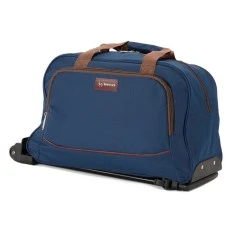 Benzi Saco de Viagem Pequeno/Cabine c/ Rodas 51cm BZ5372 Azul/Castanho | Ref. 288.BZ5372AC