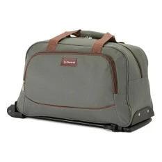 Benzi Saco de Viagem Pequeno/Cabine c/ Rodas 51cm BZ5372 Cinza/Castanho | Ref. 288.BZ5372CC