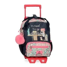 Mochila Pequena Adap. 28cm c/ Carro Enso TRAVEL TIME Multicolor | Ref. 186.93820T1