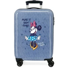Mala de Cabine / Trolley 55cm 4 Rodas MINNIE Make it Rain Bows Azul | Ref. 186.4531721