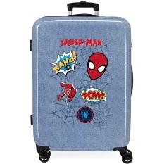 Mala de Viagem / Trolley Médio 68cm 4 Rodas SPIDER-MAN Denim Azul | Ref. 186.4611821
