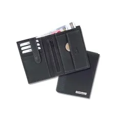 Camel Active Carteira Porta-Notas Vertical SAN DIEGO Preta | Ref. 91.8270460