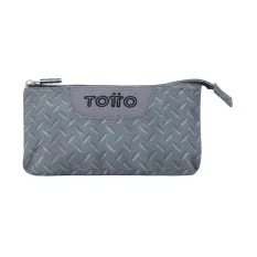 Estojo Escolar Triplo Tablero TOTTO 3Y9 Cinzento | Ref. 330.AC52ECO0123Y9