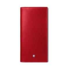 Carteira Vertical Montblanc 15CC MEISTERISTÜCK Vermelha/Preto | Ref. 238.129682