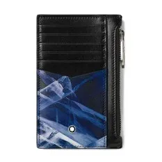 Porta-Cartões 8CC Montblanc MEISTERISTÜCK Selection Glacier Preto/Azul | Ref. 238.129743
