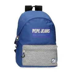 Mochila Escolar Adap. 44Cm Pepe Jeans DARREN Azul | Ref. 186.65623D1