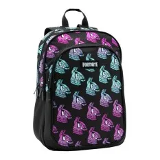 Mochila Escolar Adap. 2C 42cm Fortnite LLAMA Preta | Ref. 332.T434-837