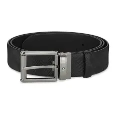 Cinto Clássico Montblanc c/ Fivela Retangular 35mm Preto | Ref. 238.130586