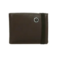 Carteira Horizontal c/ Elástico Pepe Jeans Badge Castanha | Ref. 186.7373932