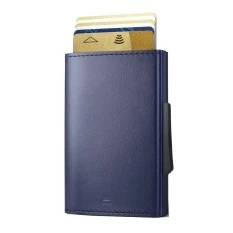Carteira Ögon Porta-Cartões CASCADE Azul Escuro | Ref. 314.OG12028
