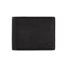 Camel Active Carteira Porta-Notas Horizontal com Porta-Moedas VIETNAM Preta | Ref. 9127770360