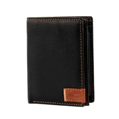 Camel Active Carteira Porta-Notas ao Alto com Porta-Moedas CALIFORNIA Preta | Ref. 9112870560