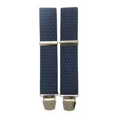 Suspensórios Adulto Joseph Louis c/ Pintas Azul Jeans | Ref. 67.3165AJ