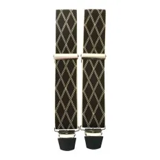 Suspensórios Adulto Joseph Louis Losangos Castanhos | Ref. 67.3460CT