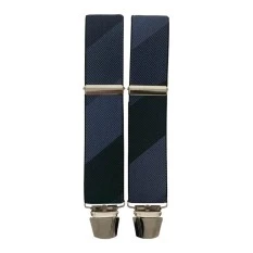 Suspensórios Adulto Joseph Louis Riscas Diagonais Azul | Ref. 67.3420A