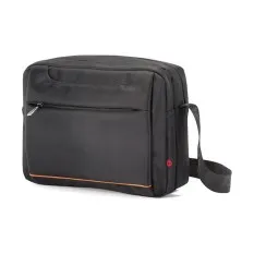 Benzi Bolsa de Tiracolo Horizontal Preta c/ Laranja | Ref. 288.BZ5278L