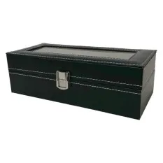Caixa Protectora para 5 Relógios Retangular Preto | Ref. 338.5RP