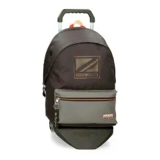 Mochila Adaptável 2C 44Cm c/ Carro Pepe Jeans CODY Cinza | Ref. 186.66624T1