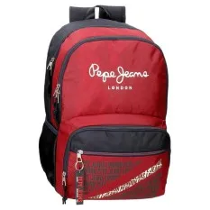 Mochila Escolar Adap. 45cm 2C Pepe Jeans CLARK Vermelha | Ref. 186.66825D1