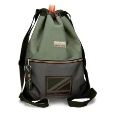 Mochila Saco c/ Bolso Frontal Pepe Jeans CODY Cinza | Ref. 186.6663821