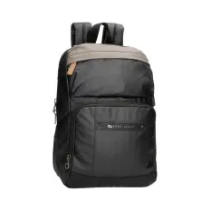 Mochila para Portátil 12” Adap. c/ USB Pepe Jeans CARDIFF Preta | Ref. 186.7632031