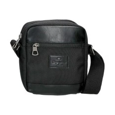 Bolsa de Tiracolo c/ Bolso Frontal Pepe Jeans SANDER Preta | Ref. 186.7675231