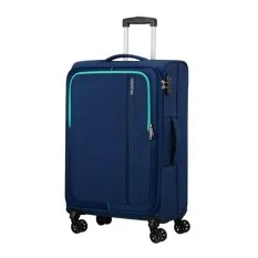American Tourister Mala de Viagem / Trolley Médio 68cm 4R SEA SEEKER Azul Marinho | Ref. 92MD700241