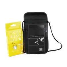 Roncato Bolsa de Tiracolo Slim RFID Security Preta | Ref. 99.41904001