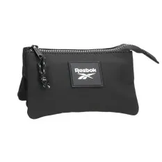 Estojo Triplo c/ Porta Cartões Reebok ELSIE Preta | Ref. 186.8764321