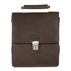 Bolsa de Tiracolo c/ Asa de Mão Matties PIEL WASH Castanha | Ref. 132.1401580
