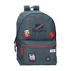 Mochila Escolar Adap. 44cm Pepe Jeans KAY Azul | Ref. 186.66723D1