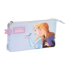 Estojo Escolar Triplo Frozen BELIEVE Azul | Ref. 248.812315744