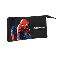 Estojo Escolar Triplo Spiderman HERO Preto | Ref. 248.812343744