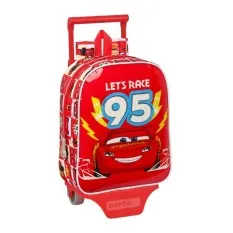 Mochila de Criança c/ Carro 27Cm Cars LET’S RACE Vermelha | Ref. 248.612311280