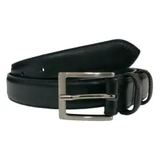 Cinto Clássico em Couro 110cm Joseph Louis 215 Preto | Ref. 39.215P110