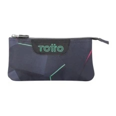 Estojo Escolar Triplo Tablero Totto 4YO Azul Escuro | Ref. 330.AC52ECO012Z4YO
